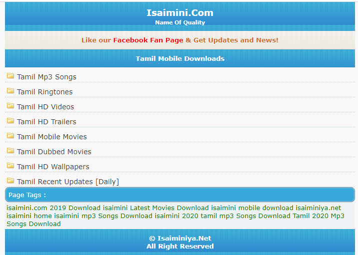 Isaimini 2021: Download Isaimini.com Tamil Dubbed Movies illegal Website, Isaimini Tamil Movies News and Updates